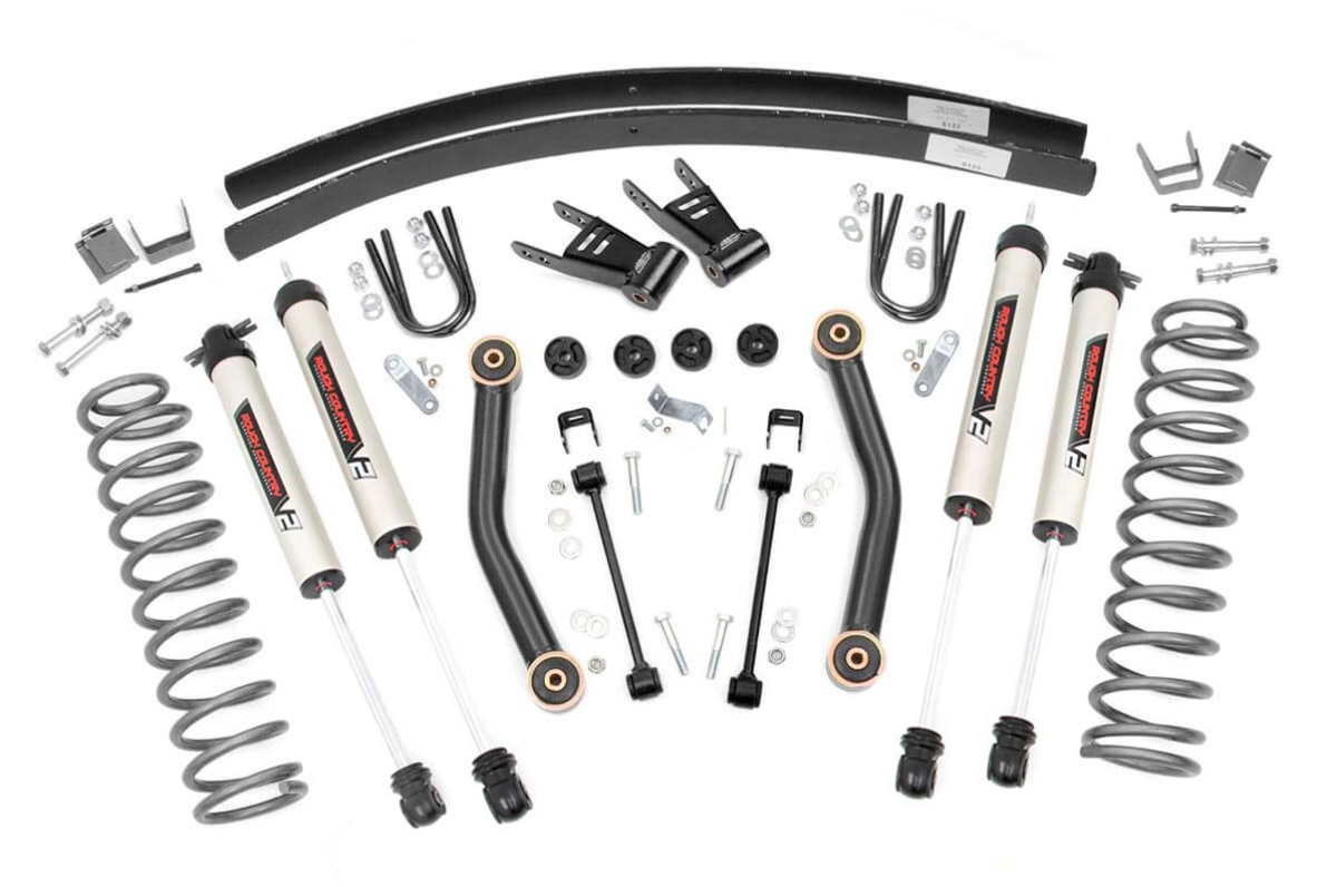 Jeep Cherokee Suspension Lift Kit - Rear - Rough Country - N3 Shocks + Rear AAL - '84-'01